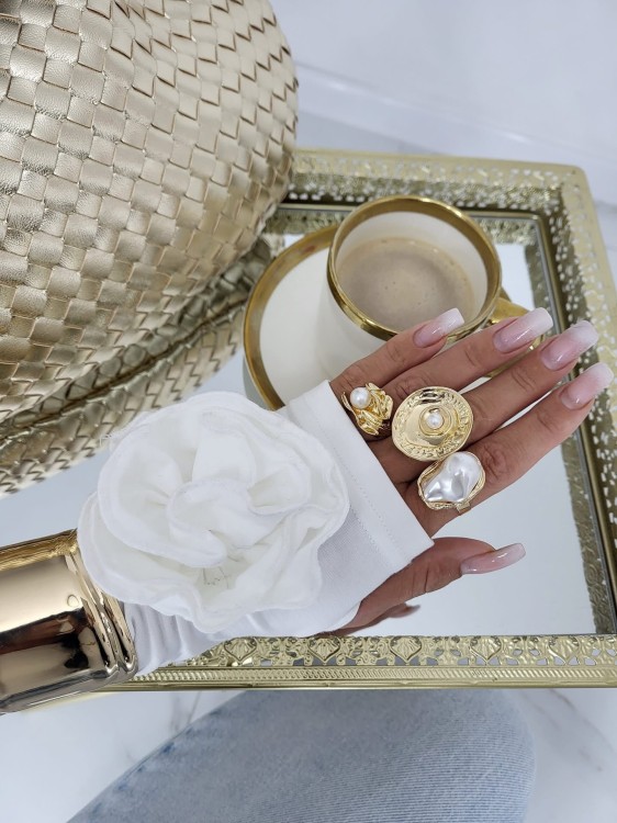 bluzka longsleeve z różą damska Gold Lady