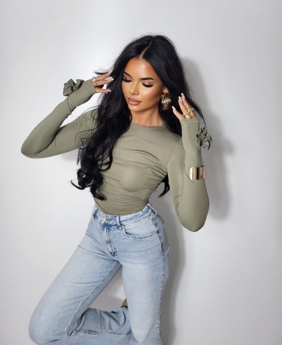 bluzka z różą damska Gold Lady