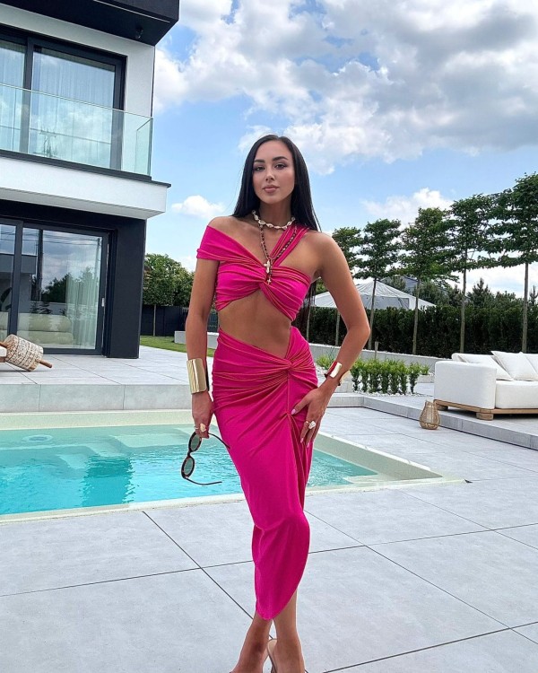 komplet letni fuksja La Milla