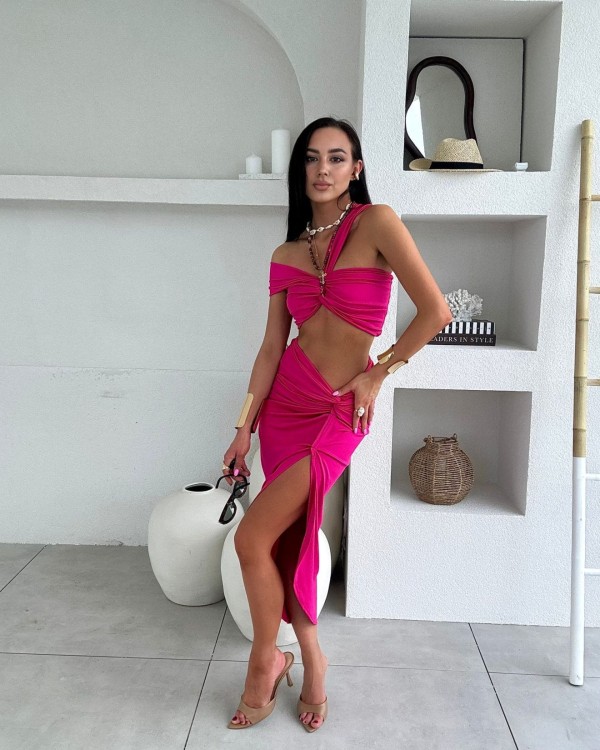 komplet letni fuksja La Milla