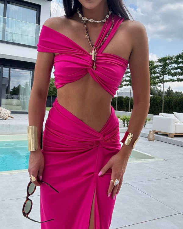 komplet letni fuksja La Milla