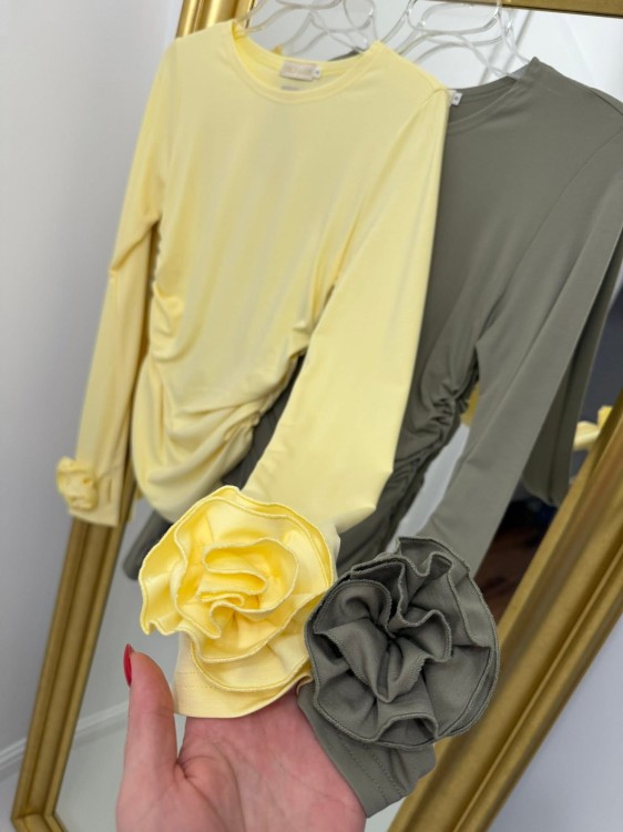 bluzka z różą damska Gold Lady